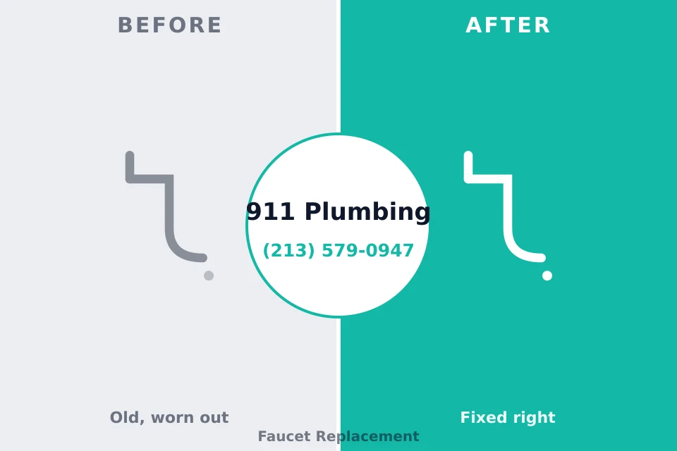 Before and after: plumbing repair Parchment, MI